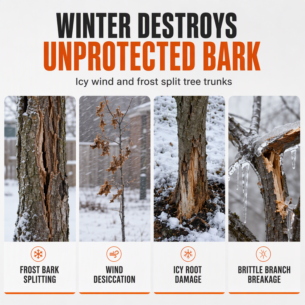 🎃Halloween Deal 50% OFF! Winter Tree Trunk Protector Wrap for Freeze Protection